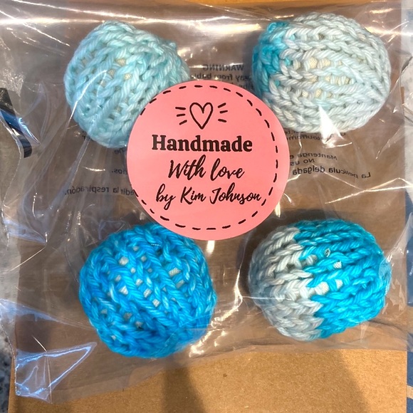 FreshQTY 4 Hand Crafted 100% organic catnip knit toys 100% cotton materials NEW - Picture 2 of 6